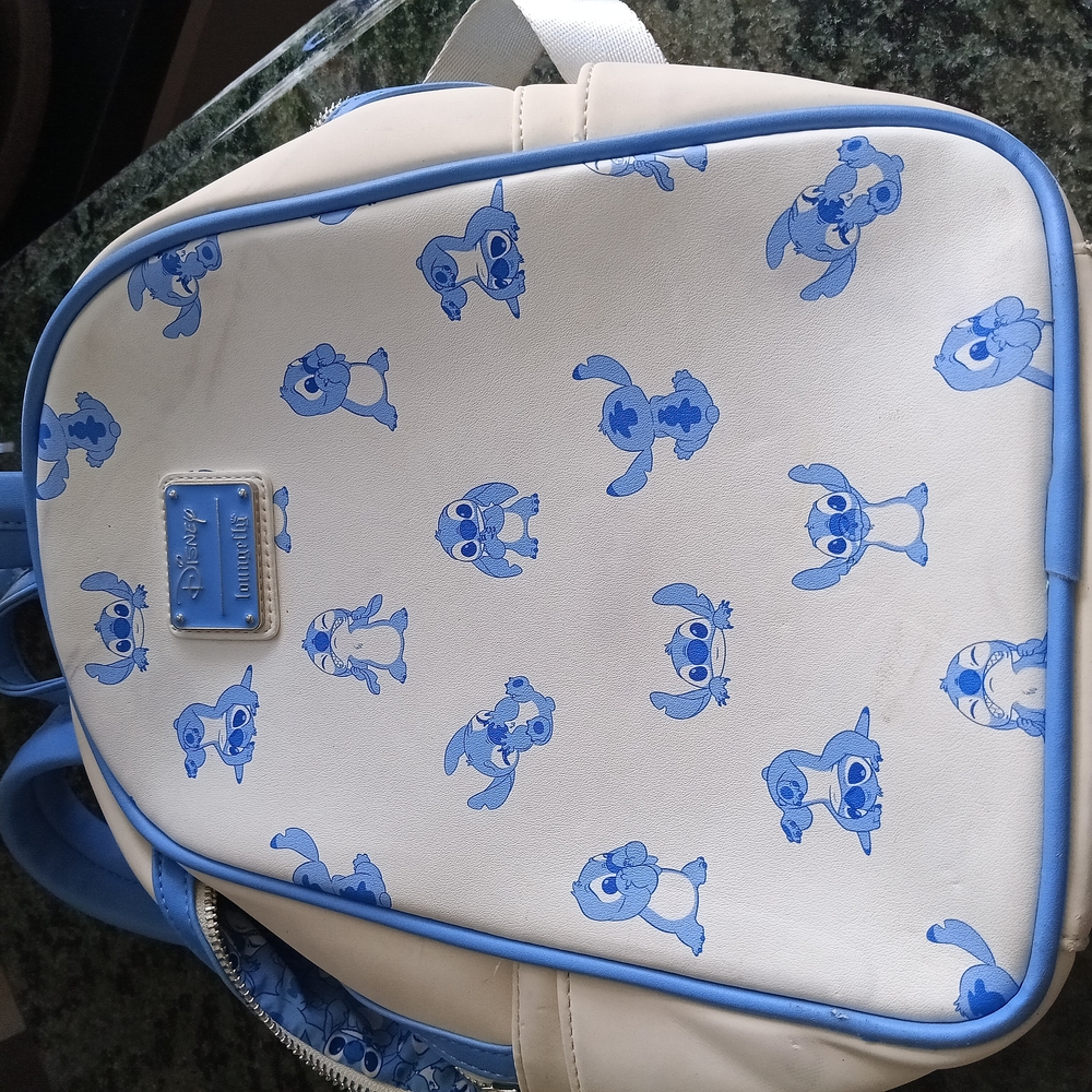 Disney Blue and Cream Stitch Backpack